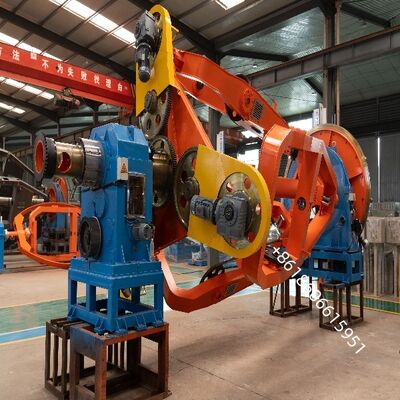 Maszyna do układania kabli zasilania jest wyposażona w system sterowania HMI + PLC do ustawiania wstępnego