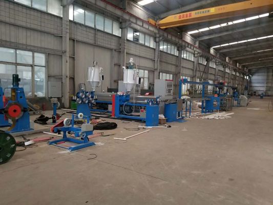 Linia do produkcji wytłaczarek do kabli SJ80 + 60 PVC PE XLPE